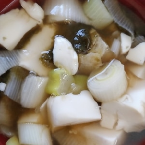 油揚げと豆腐の中華スープ